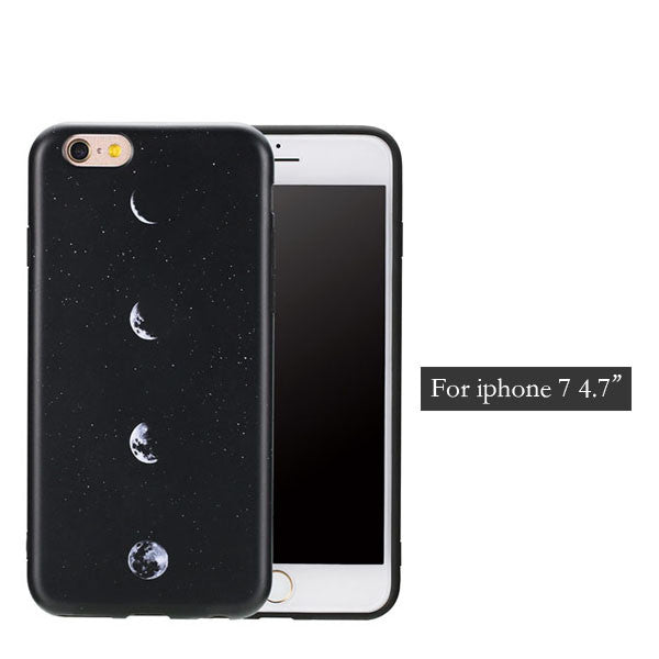 Phases of the Moon Rubber iPhone Case