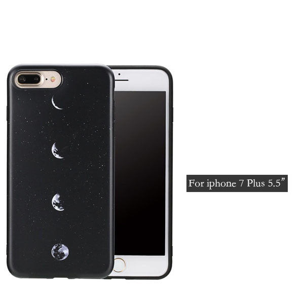 Phases of the Moon Rubber iPhone Case